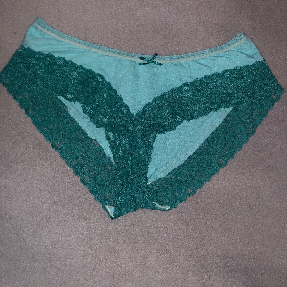 B.Tempted green with green lace trim panties